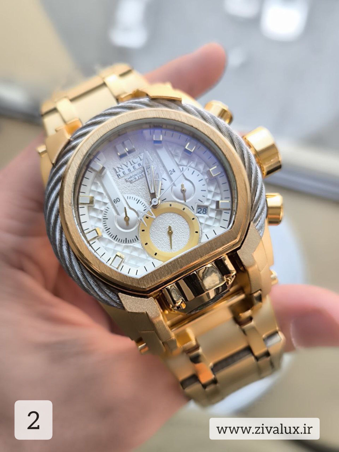 ساعت مچی مردانه مارک اینویکتا INVICTA  سه موتوره بند استیل