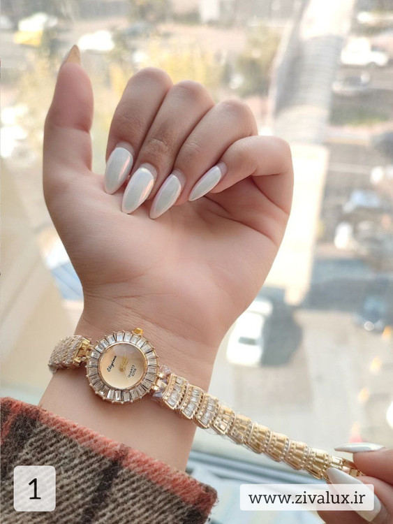 ساعت مچی زنانه مارک الینا eliyina بند نگین دار