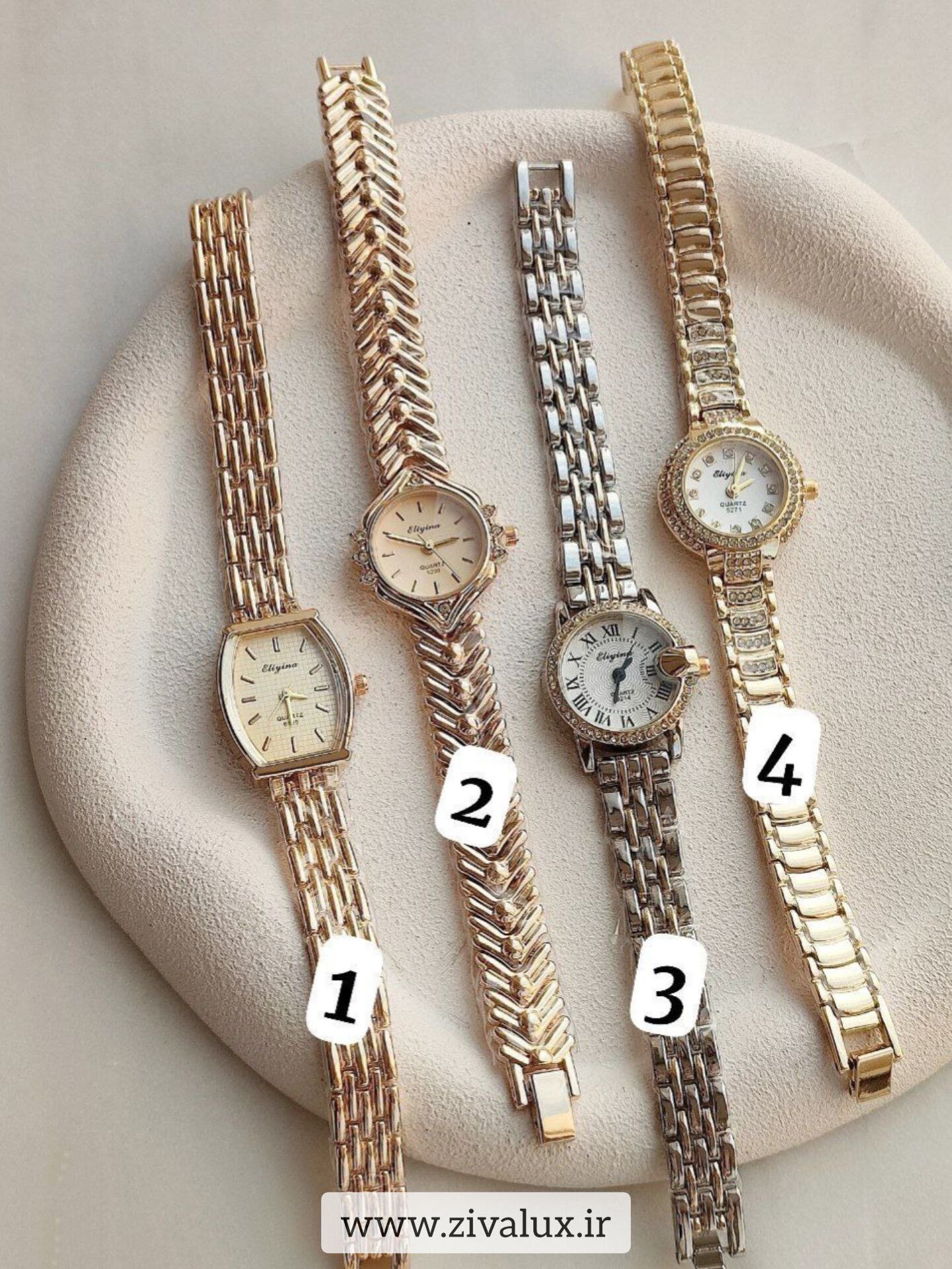 ساعت مچی زنانه مارک الینا Eliyina بند فلزی