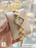 ساعت مچی زنانه طرح ونکلیف van cleef بند فلزی