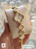 ساعت مچی زنانه طرح ونکلیف van cleef بند فلزی