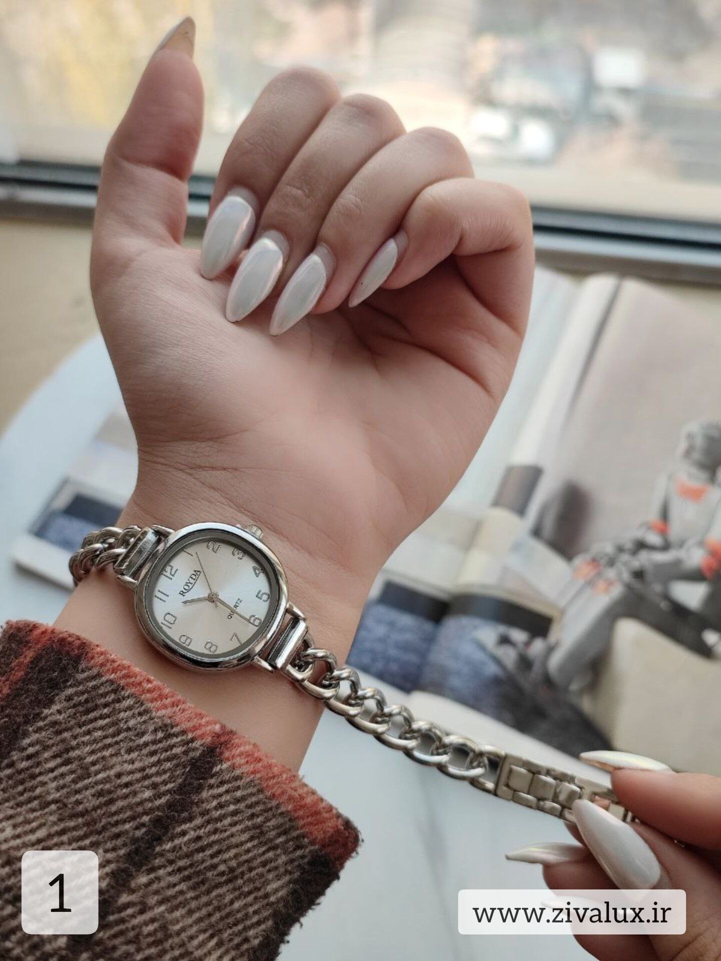 ساعت مچی زنانه مارک رویدا ROYDA بند استیل