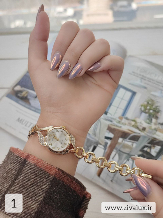 ساعت مچی زنانه مارک HONGRUI بند فلزی