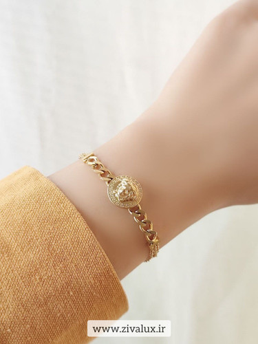 دستبند زنانه و دخترانه طرح ورساچه VERSACE استیل
