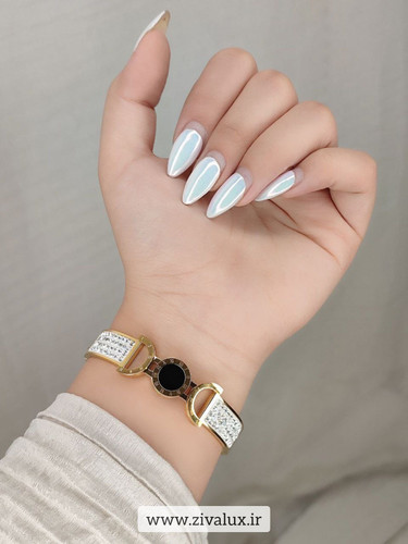 تکدست استیل زنانه طرح بولگاری BVLGARI (سایز سه)