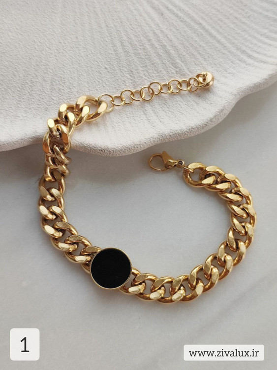 دستبند استیل زنانه و دخترانه طرح بولگاری BVLGARI