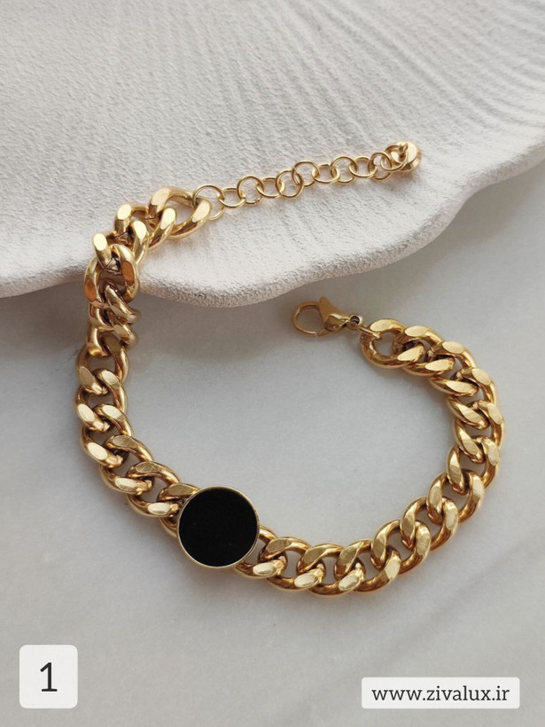 دستبند استیل زنانه و دخترانه طرح بولگاری BVLGARI