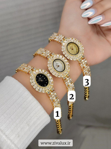 ساعت مچی نگین دار زنانه مارک فیترون FITRON موتور ژاپن