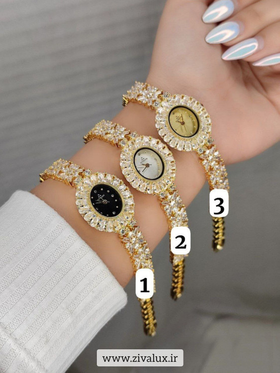 ساعت مچی نگین دار زنانه مارک فیترون FITRON موتور ژاپن