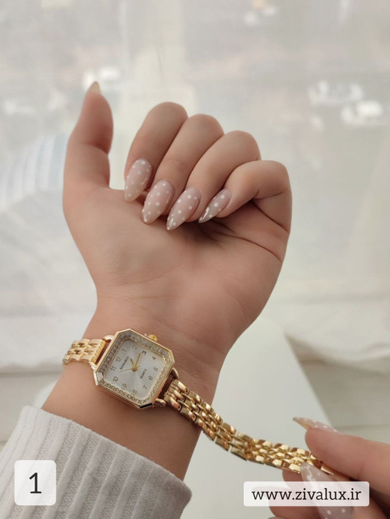 ساعت مچی زنانه مارک HONGRUI بند فلزی