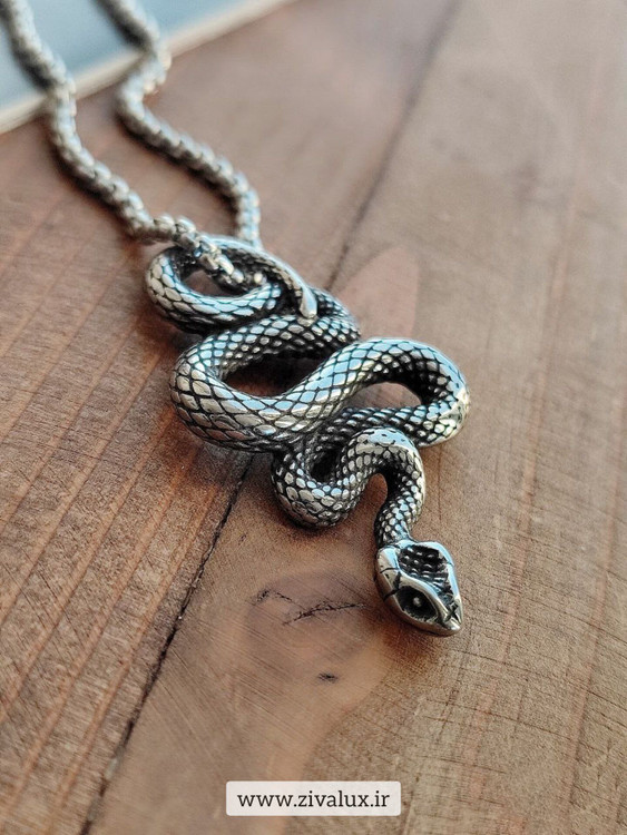 گردنبند مردانه ماری استیل STEEL