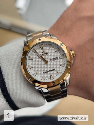 ساعت مچی مردانه مارک سویستن SVESTON موتور ژاپن بند استیل