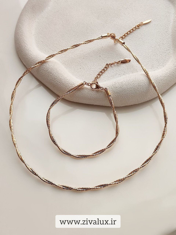 گردنبند و دستبند زنانه مارک ژوپینگ xuping