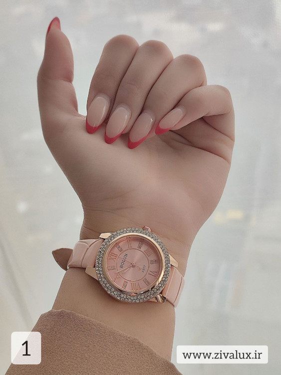 ساعت دخترانه مارک بلون BOLUN بند چرم