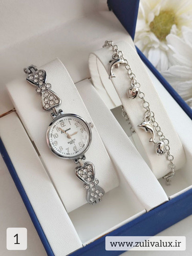 ساعت مچی زنانه مارک الینا Eliyina بند فلزی همراه با دستبند