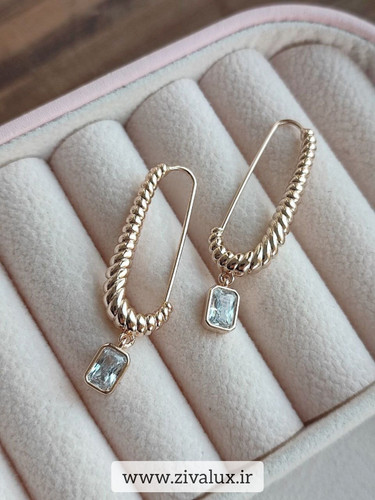 گوشواره زنانه مارک ژوپینگ XUPING نگین دار