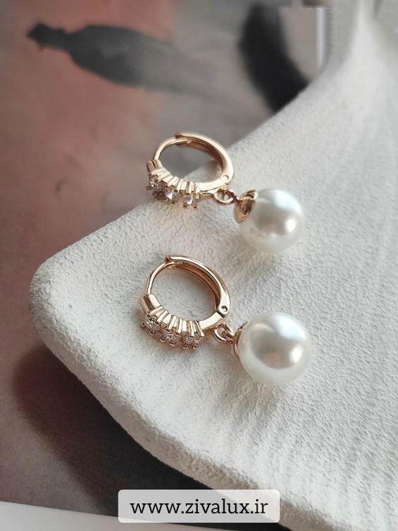 گوشواره زنانه مارک ژوپینگ XUPING مرواریدی