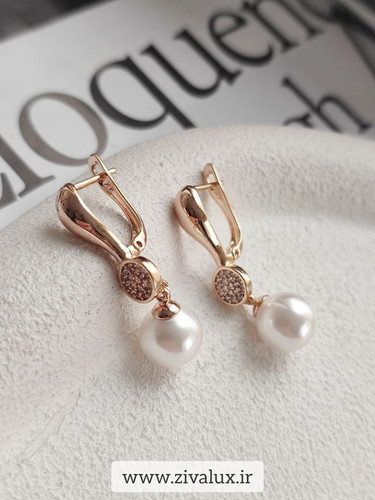 گوشواره زنانه مارک ژوپینگ XUPING مرواریدی