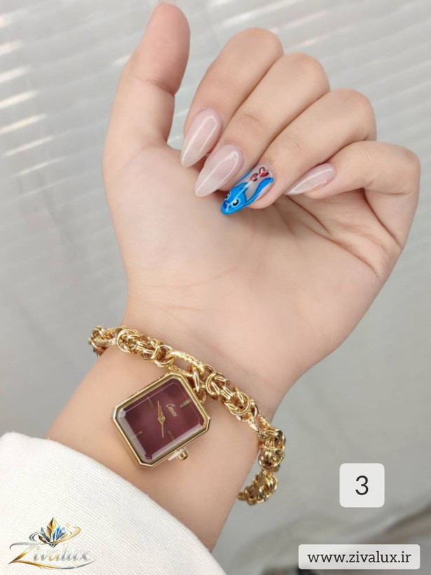 ساعت مچی زنانه مارک CACAXI بند دستبندی استیل
