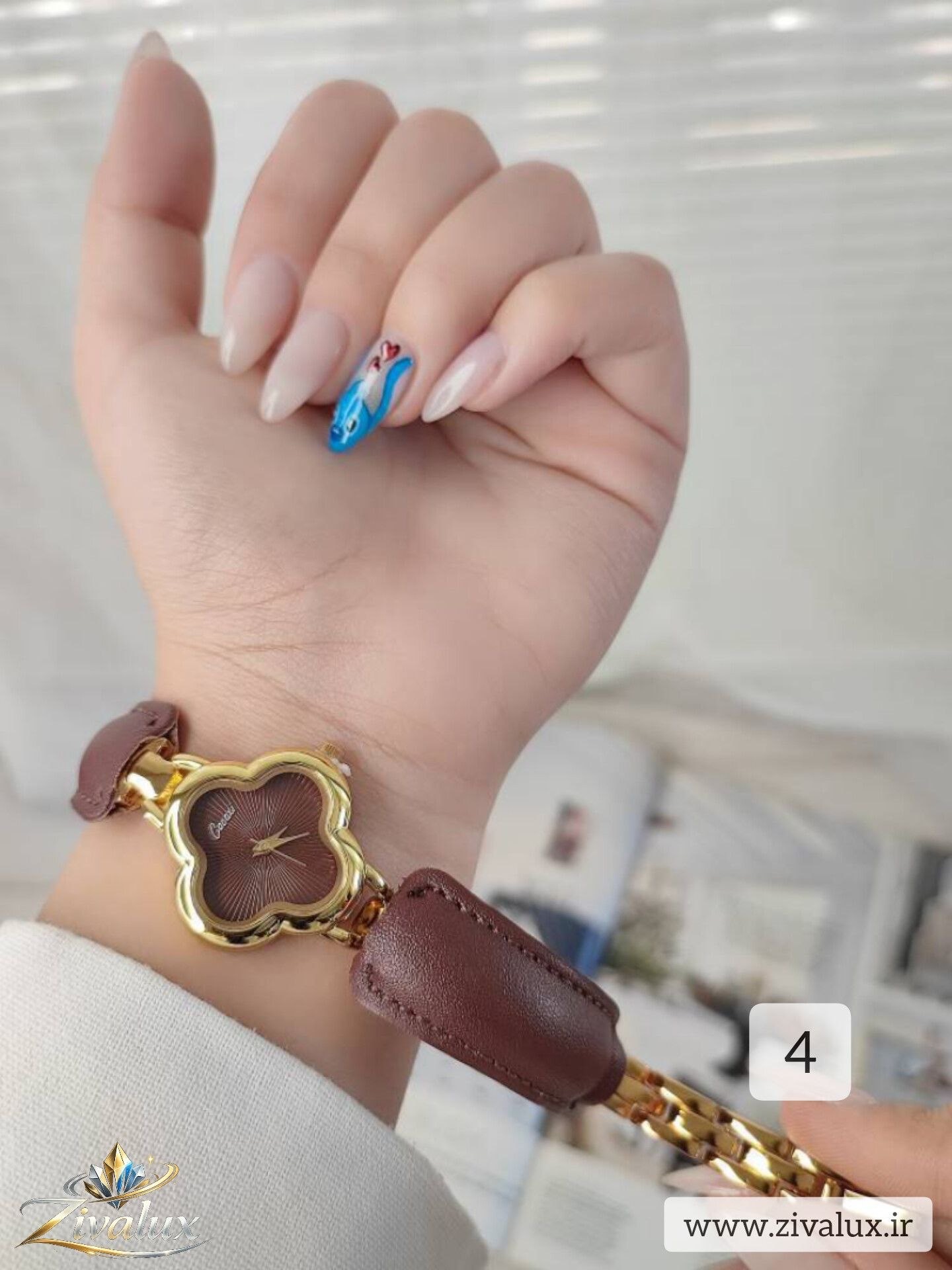 ساعت مچی زنانه مارک CACAXI بند چرم