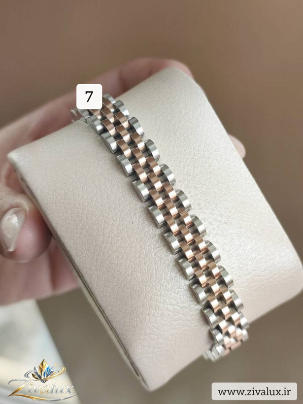 دستبند مردانه و زنانه مارک رولکس ROLEX استیل