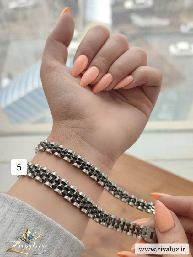 دستبند مردانه و زنانه مارک رولکس ROLEX استیل