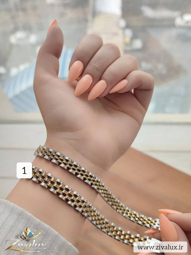 دستبند مردانه و زنانه مارک رولکس ROLEX استیل