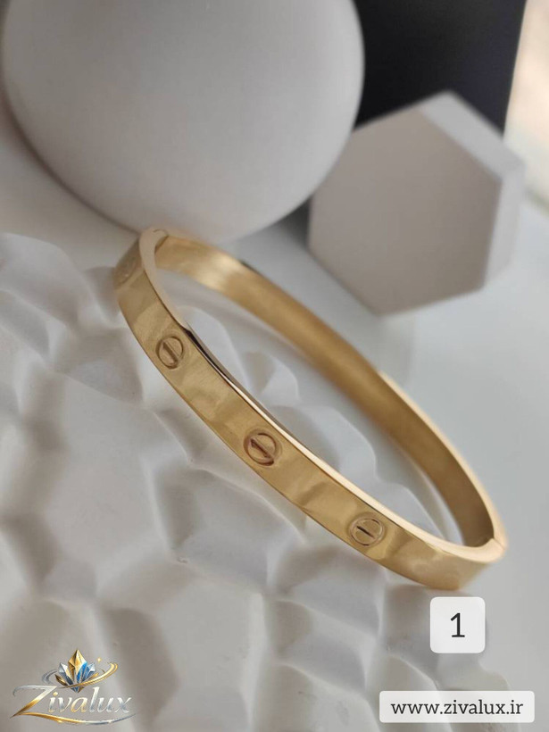 دستبند زنانه النگویی کارتیر CARTIER (سایز 3) استیل