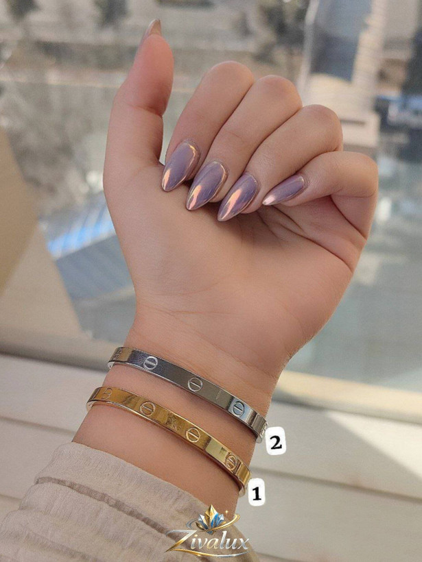 دستبند زنانه النگویی کارتیر CARTIER (سایز 3) استیل