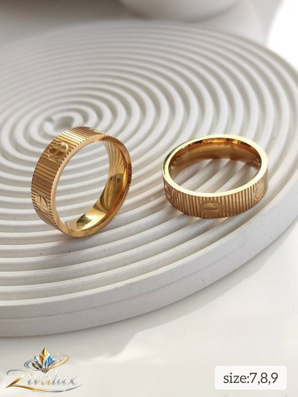 انگشتر زنانه مارک کارتیر لیمیتید رنگ طلایی CARTIER