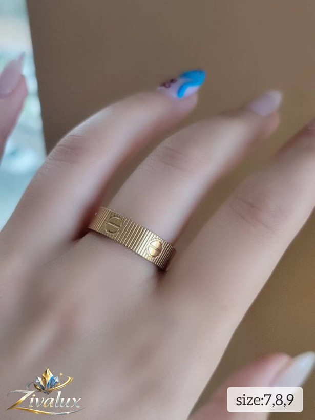 انگشتر زنانه مارک کارتیر لیمیتید رنگ طلایی CARTIER
