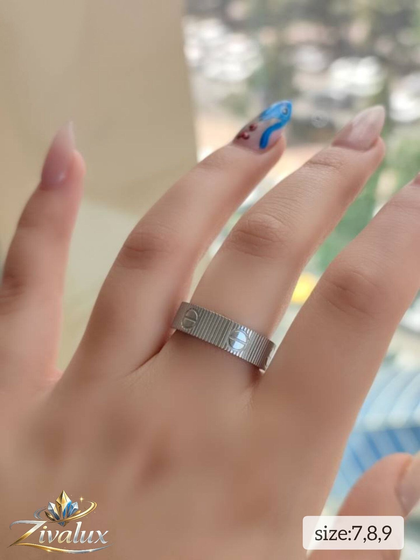 انگشتر زنانه مارک کارتیر لیمیتید رنگ نقره ایی CARTIER