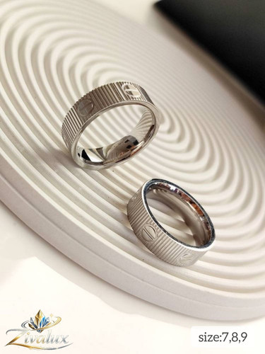 انگشتر زنانه مارک کارتیر لیمیتید رنگ نقره ایی CARTIER