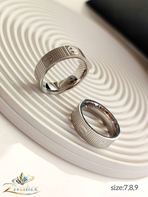 انگشتر زنانه مارک کارتیر لیمیتید رنگ نقره ایی CARTIER