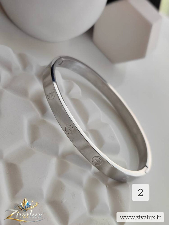 دستبند زنانه النگویی کارتیر CARTIER (سایز 3) استیل