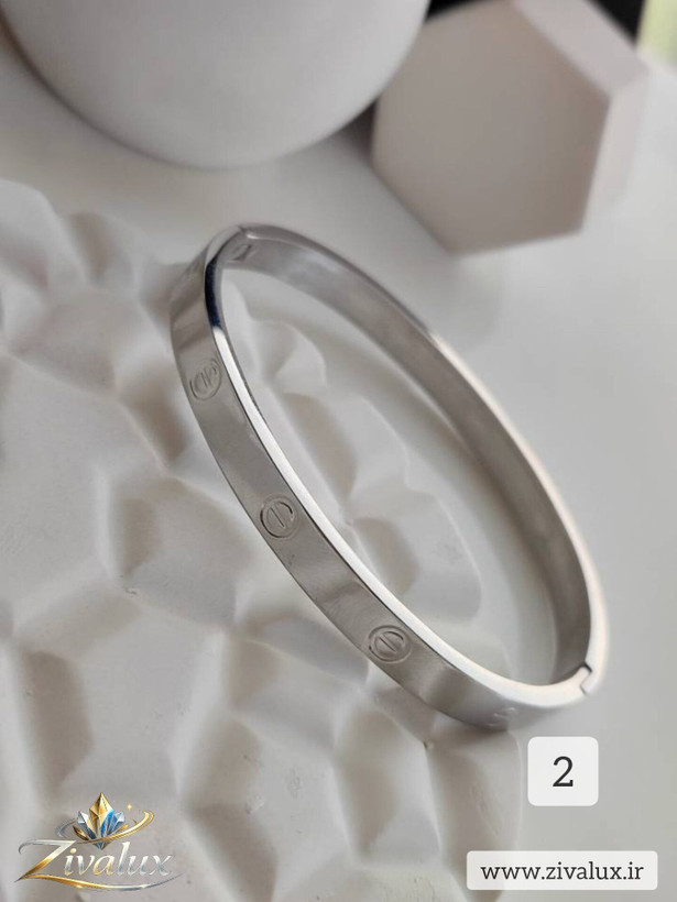 دستبند زنانه النگویی کارتیر CARTIER (سایز 3) استیل