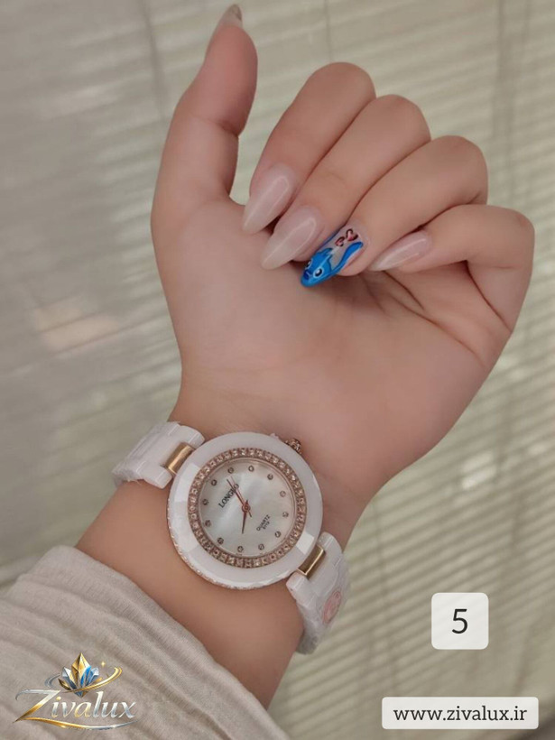 ساعت مچی زنانه مارک LONGBO بند سرامیکی