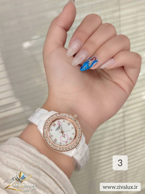 ساعت مچی زنانه مارک LONGBO بند سرامیکی