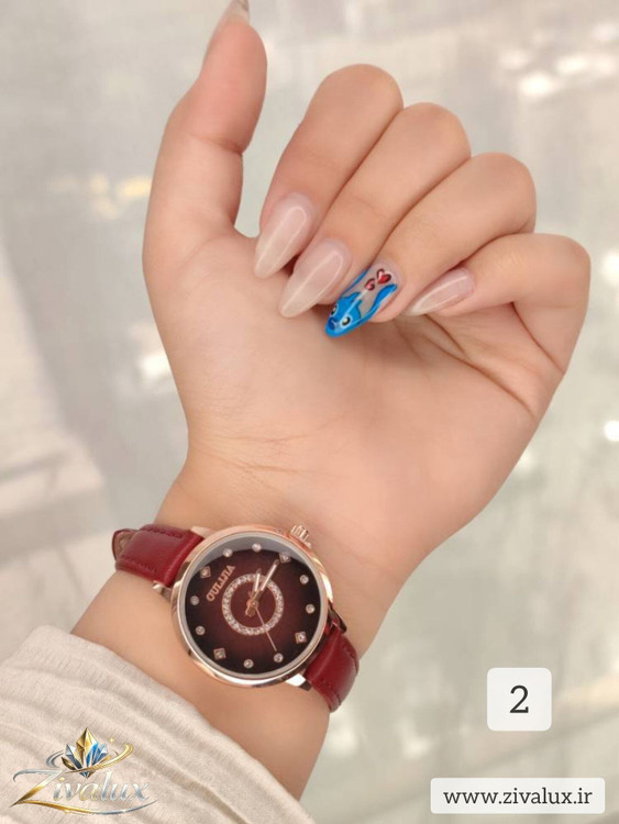ساعت مچی دخترانه مارک اولیجیا OULIJIA بند چرم