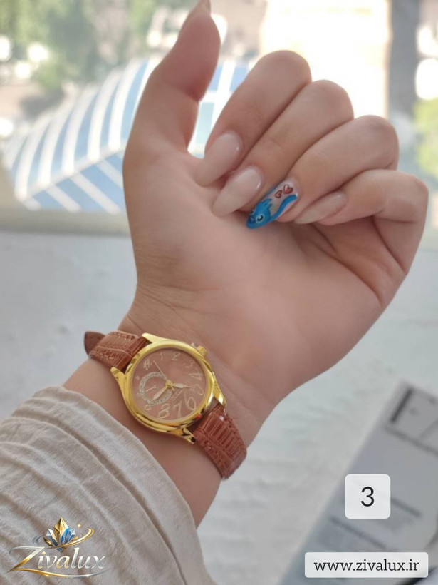 ساعت مچی دخترانه مارک اولیجیا OULIJIA بند چرم