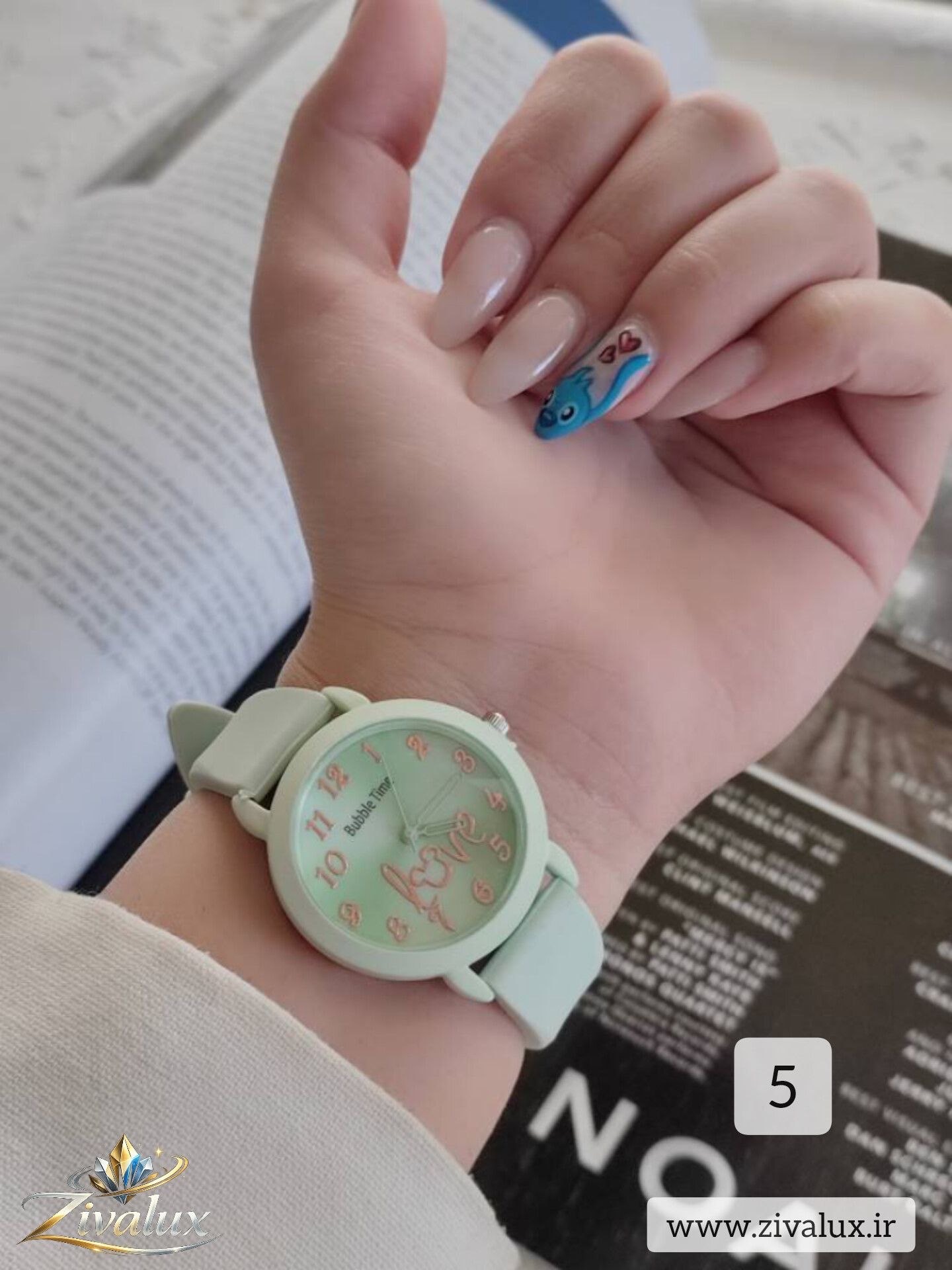 ساعت دخترانه مارک BUBBLE TIME بند سیلیکونی