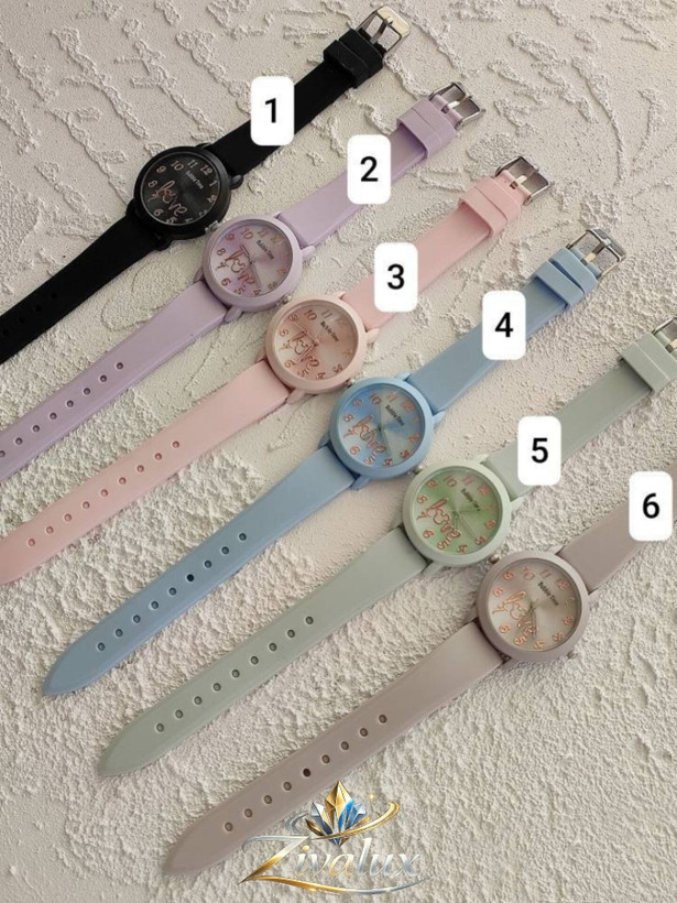 ساعت دخترانه مارک BUBBLE TIME بند سیلیکونی