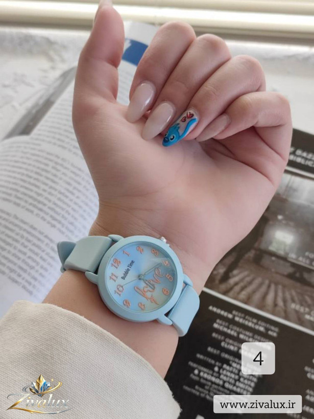 ساعت دخترانه مارک BUBBLE TIME بند سیلیکونی