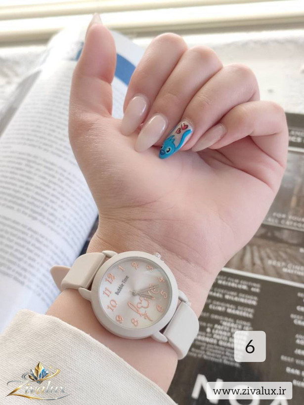 ساعت دخترانه مارک BUBBLE TIME بند سیلیکونی