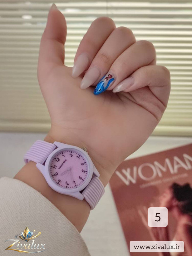 ساعت دخترانه مارک BUBBLE TIME بند سیلیکونی