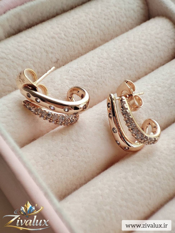 گوشواره زنانه مارک ژوپینگ XUPING نگین دار
