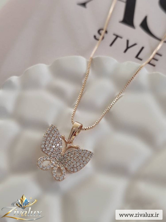 گردنبند زنانه مارک ژوپینگ XUPING طرح پروانه