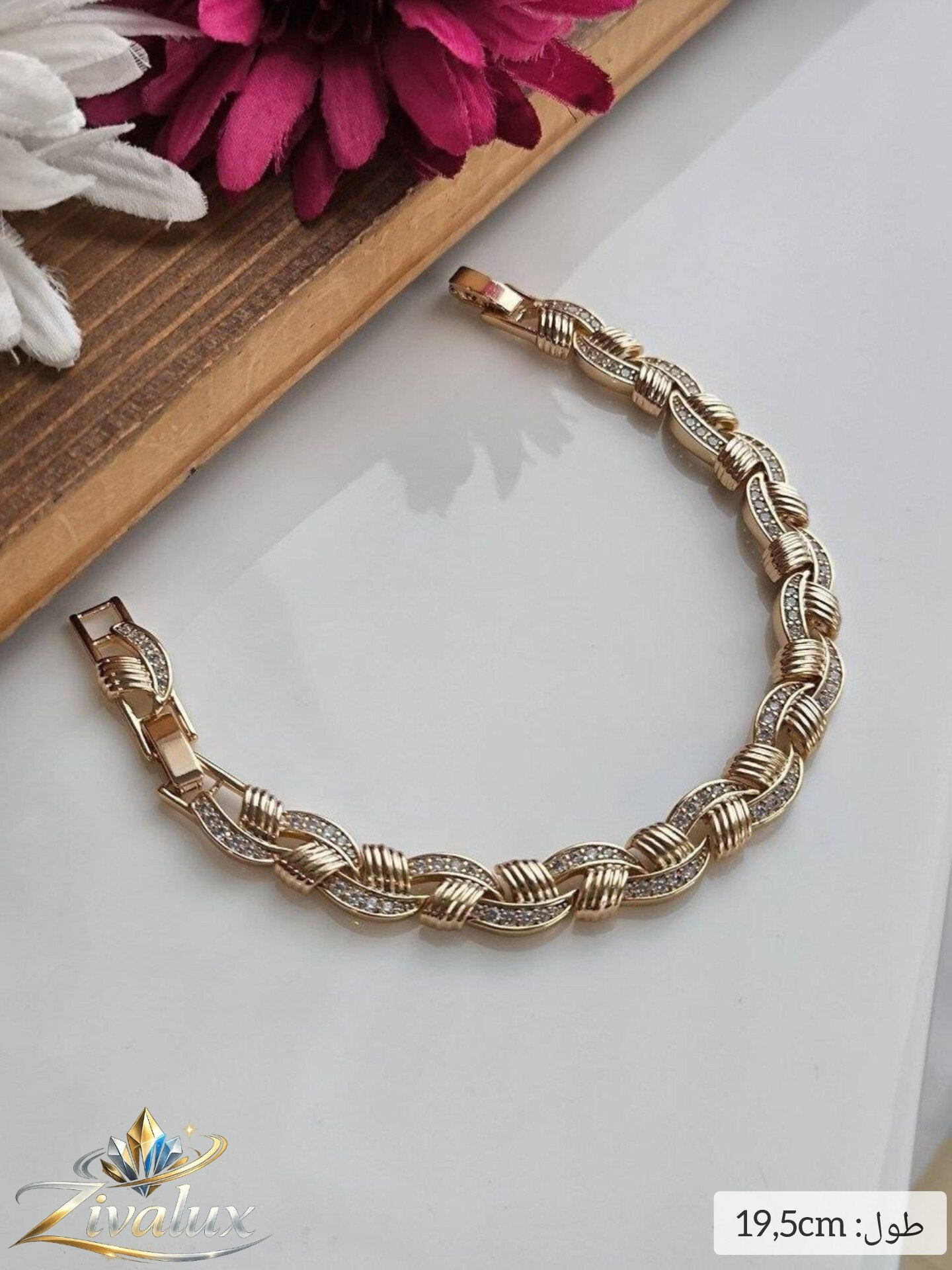 دستبند زنانه مارک ژوپینگ XUPING طرح نگین دار
