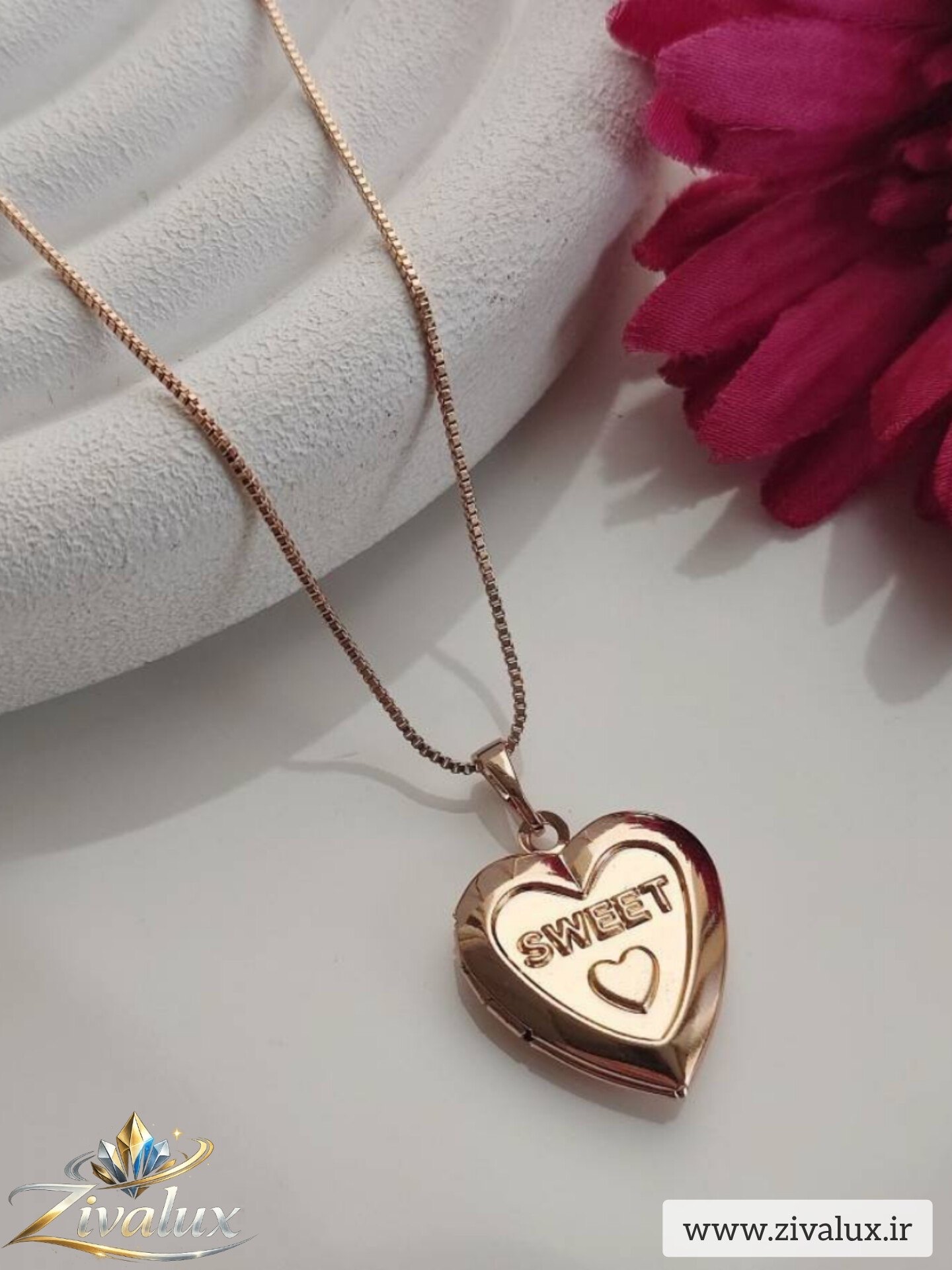 گردنبند زنانه مارک ژوپینگ XUPING طرح قلبی