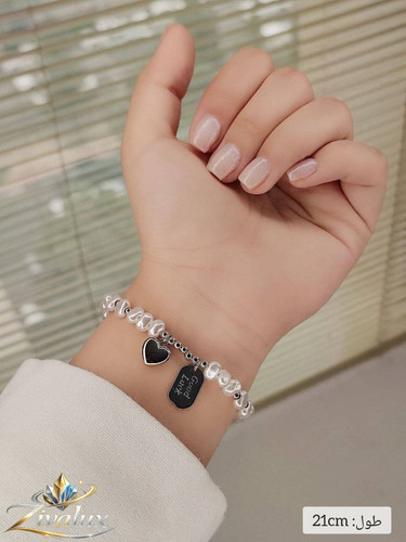 دستبند زنانه مارک ژوپینگ XUPING مرواریدی آویز قلب